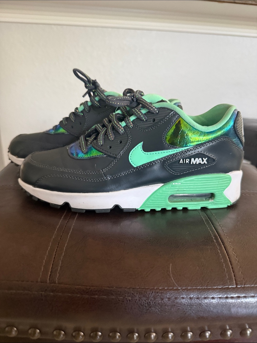 Nike Kids Air Max Grey Mint Green Sneakers